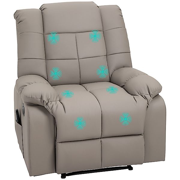 HOMCOM Massagesessel mit 8 Vibrationspunkten, aus günstig online kaufen