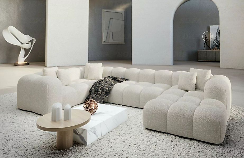 Sofa Dreams Wohnlandschaft Design Couch Stoff Wohnlandschaft Formentera U F günstig online kaufen