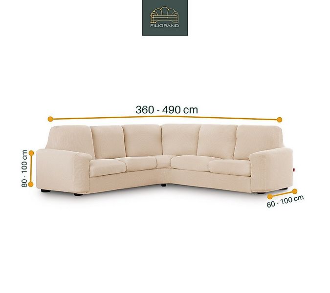 Belmarti Ecksofahusse 1-teiliger elastischer Ecksofabezug, made in Spain, e günstig online kaufen