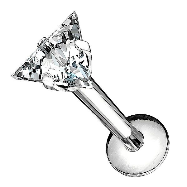 Taffstyle Piercing-Set Lippenpiercing Dreieck Kristall Labret günstig online kaufen