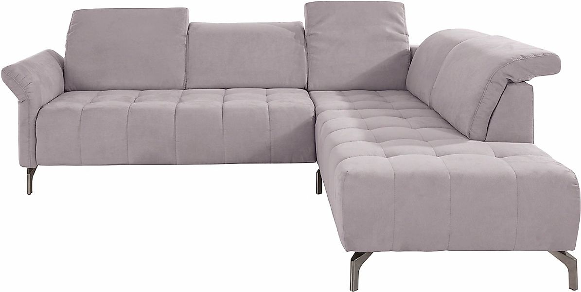 INOSIGN Ecksofa »Fresh L-Form«, Federkern, wahlweise Kopfteilverstellung un günstig online kaufen