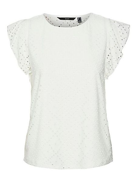 Vero Moda Blusenshirt Atmungsaktive Struktur mit Lasercuts, Kurzarm VMTASSA günstig online kaufen