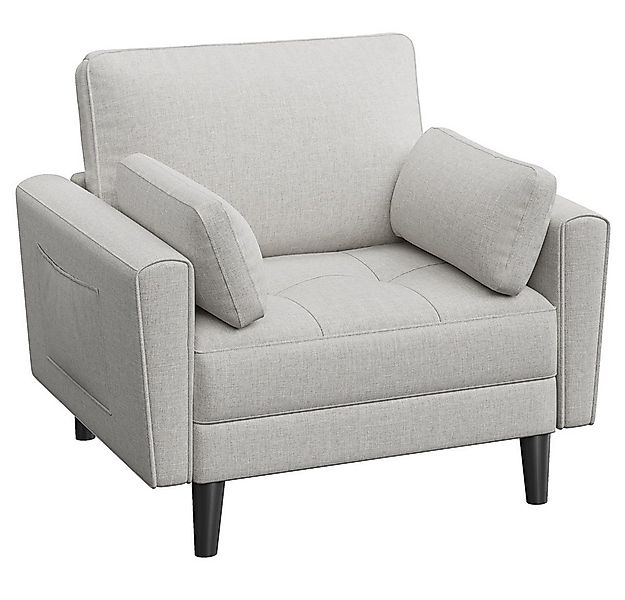 Yaheetech Sofa, 1 Sitzer Loungesofa Einzelsofa Sessel bis 136 kg belastbar günstig online kaufen