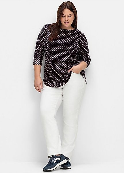 Sheego T-Shirt 3/4-Arm-Shirt 3/4-Arm mit grafischem Minimalprint günstig online kaufen