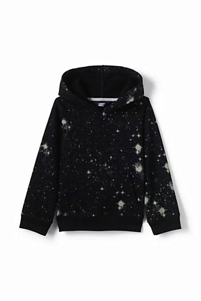 Sweatshirt-Hoodie, Größe: 110-116, Schwarz, Polyester, by Lands' End, Schwa günstig online kaufen