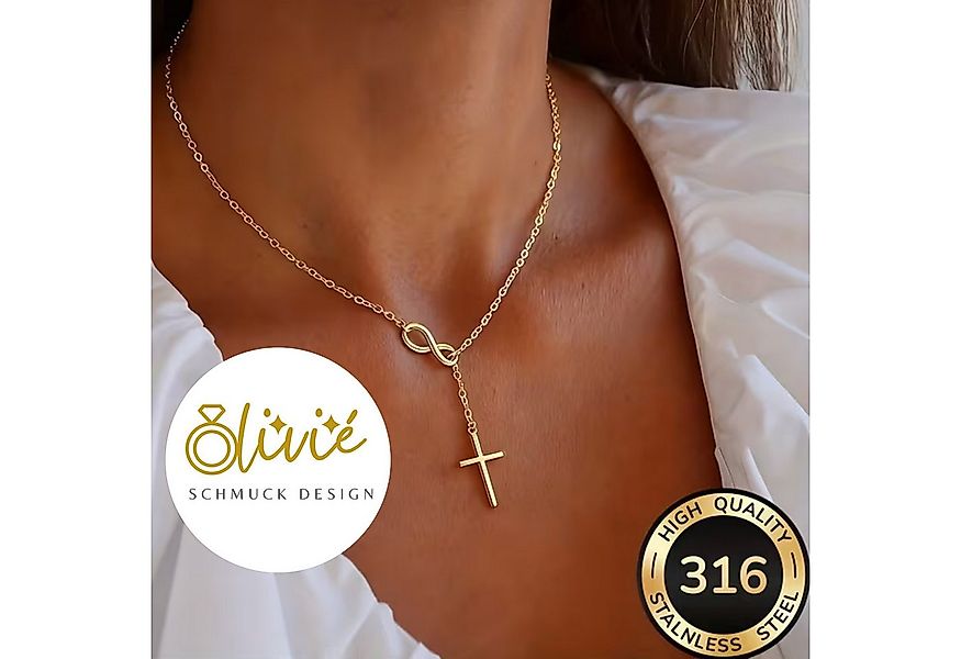 XCOAST Edelstahlkette Infinity Grace Damen Kette – Elegante Edelstahl Halsk günstig online kaufen