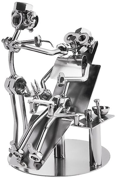 BRUBAKER Dekofigur Metallskulptur Schraubenmännchen Zahnarzt (1 günstig online kaufen