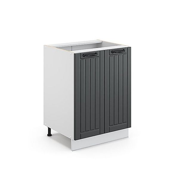 Vicco Midischrank Fame-Line Anthrazit/Weiß 60 x 82 cm ohne Arbeitsplatte günstig online kaufen