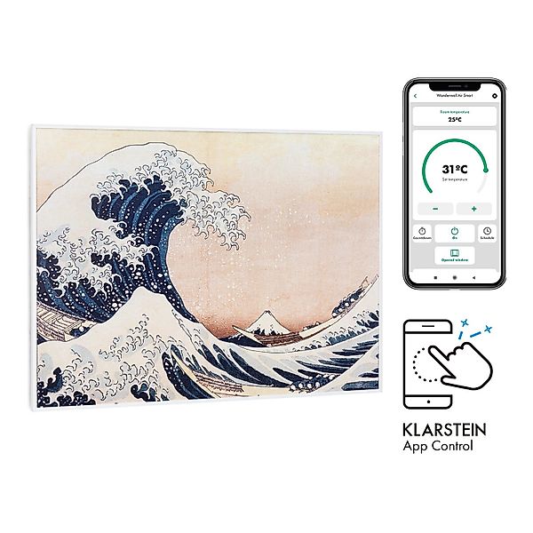 Klarstein Wonderwall Air Art Smart Infrarotheizung 80x60 cm 500 W Wandmonta günstig online kaufen