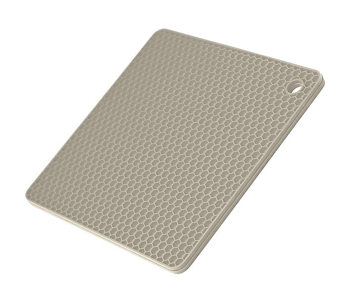 Kochblume Topflappen Waben-Untersetzer quadratisch Taupe günstig online kaufen