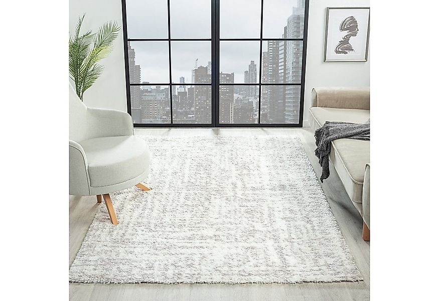 Vimoda Hochflor-Teppich Teppich Shaggy Langflor Wohnzimmer modern, Rechteck günstig online kaufen