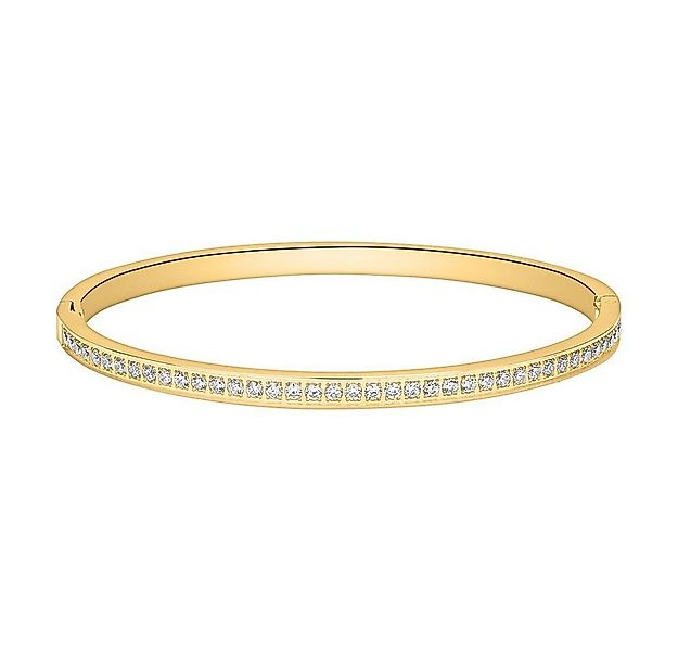 Unique Edelstahlarmband Sparkling Armreif mit Zirkonia Gold B5250 günstig online kaufen