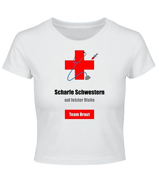 Scharfe Schwestern Team Braut · Crop T-Shirt günstig online kaufen