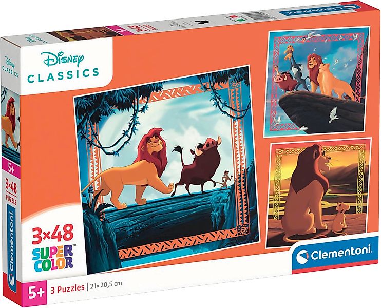 Clementoni® Puzzle König der Löwen, 3 günstig online kaufen