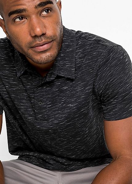 bonprix Poloshirt Regular Fit, Kurzarm, Kragen mit Knopfleiste günstig online kaufen