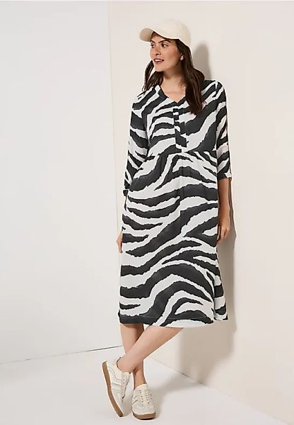 Zebra Print Baumwollkleid günstig online kaufen