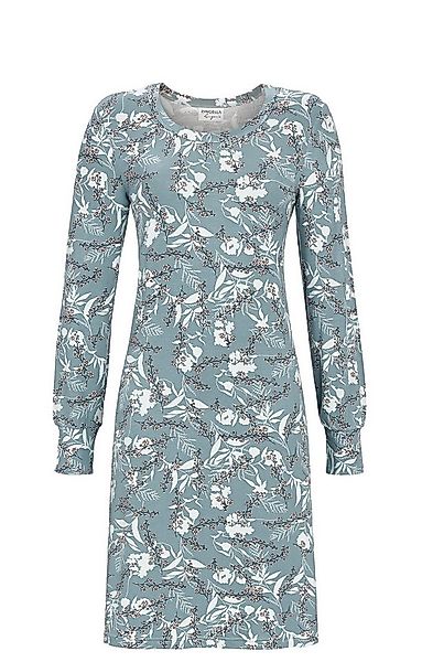Ringella Nachthemd Sleepshirt mit Floraldessin auf grünem Fond günstig online kaufen