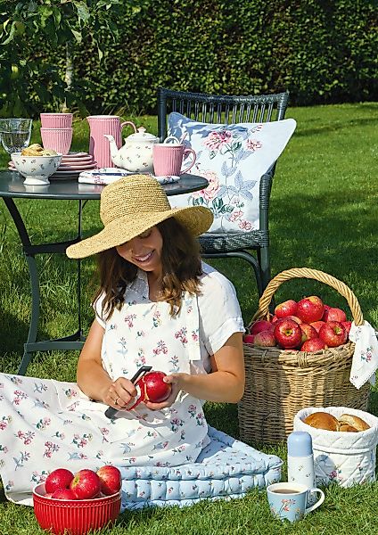 Greengate Geschirrtuch Portia Geschirrtuch white 70x70cm günstig online kaufen