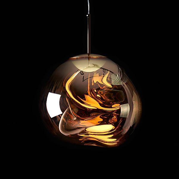 Tom Dixon LED-Hängelampe Melt Mini, Ø 28 cm, gold günstig online kaufen