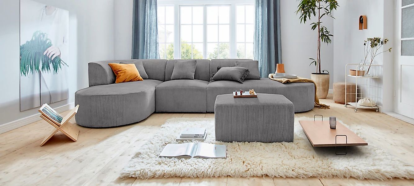 andas Ecksofa "Alesund L-Form" bestehend aus Modulen, auch einzeln erhältll günstig online kaufen