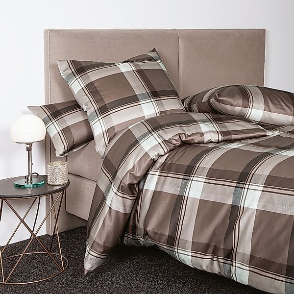 Janine Interlock Jersey Bettwäsche Carmen 55103-87 Kakaobraun 135x200 günstig online kaufen