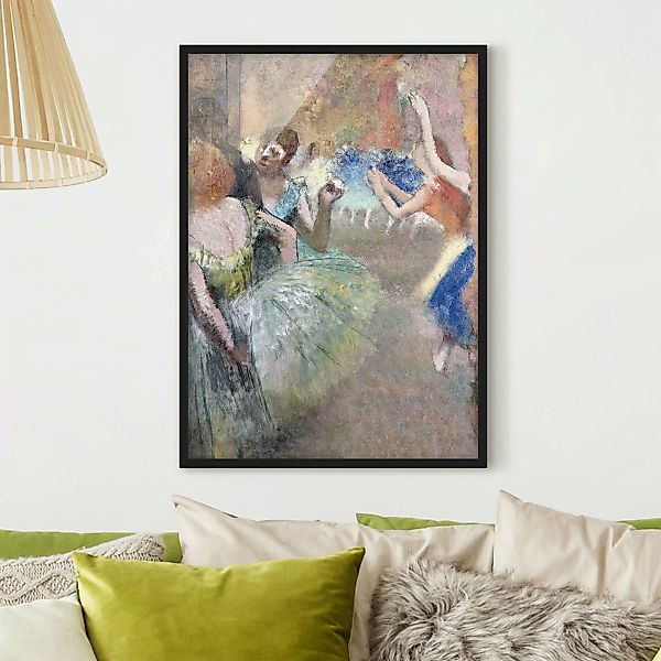 Bild mit Rahmen Kunstdruck - Hochformat Edgar Degas - Ballettszene günstig online kaufen