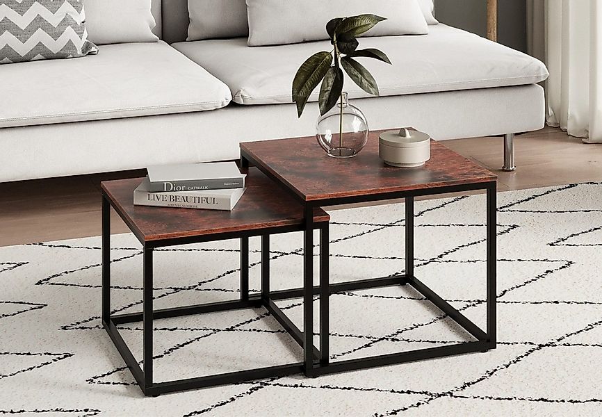 Home Collective Couchtisch 2er Set Beistelltisch Wohnzimmertisch modern run günstig online kaufen