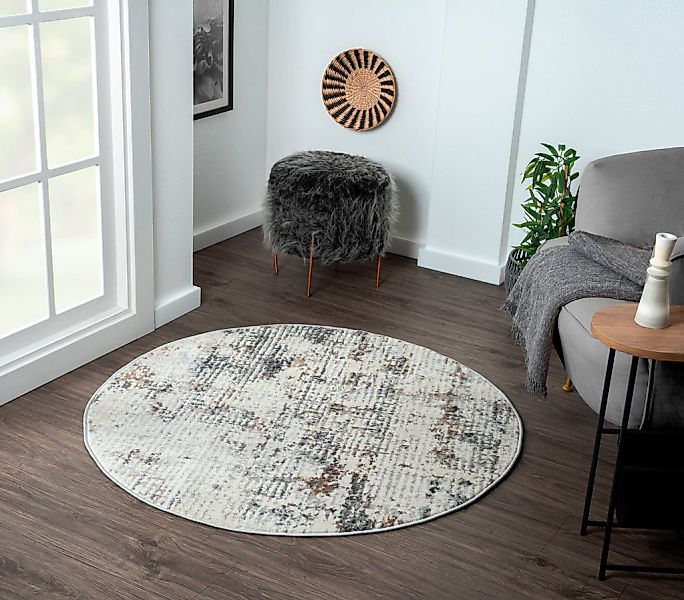 Myflair Möbel & Accessoires Teppich "My Joy" rund 8 mm Höhe Kurzflor, Scand günstig online kaufen