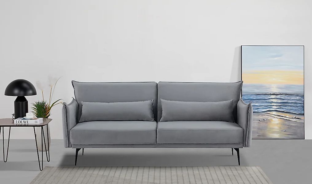 INOSIGN Schlafsofa "TULARE, 204 cm, klappbarer 3-Sitzer mit verstellbarer R günstig online kaufen