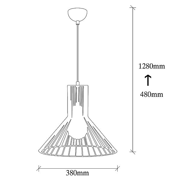 Hängeleuchte Fellini MR-757, schwarz, Metall, Ø 38 cm günstig online kaufen