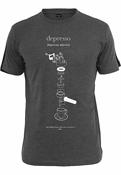 MisterTee Kurzarmshirt "MisterTee Herren Depresso Tee", (1 tlg.) günstig online kaufen