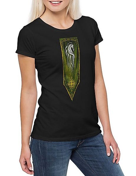 Urban Backwoods Print-Shirt Horse Banner Damen T-Shirt Lord of Rohan Horse günstig online kaufen