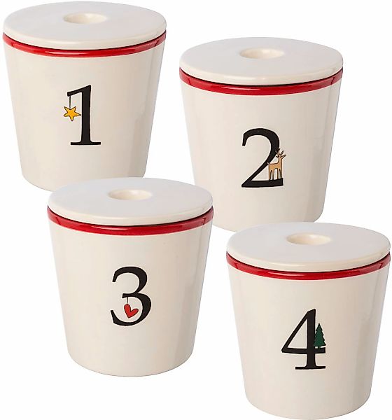 Creativ deco Kerzenhalter "Stabkerzenhalter für die Adventszeit, Weihnachts günstig online kaufen