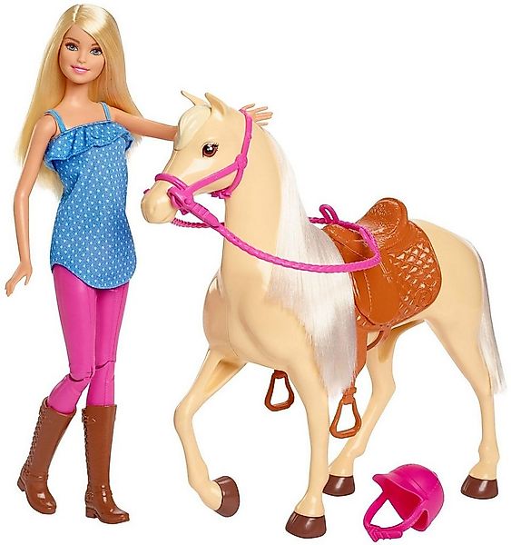 Barbie Anziehpuppe Pferd mit Puppe, Spielset günstig online kaufen