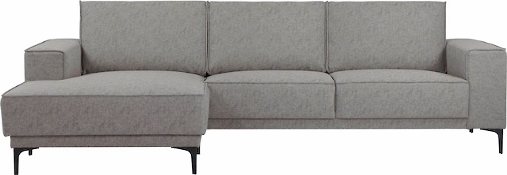 Places of Style Ecksofa »Polsterecke Oland, Struktur, Flachgewebe, Luxus-Mi günstig online kaufen
