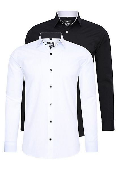 Rusty Neal Langarmhemd im Slim-Fit geschnitten günstig online kaufen