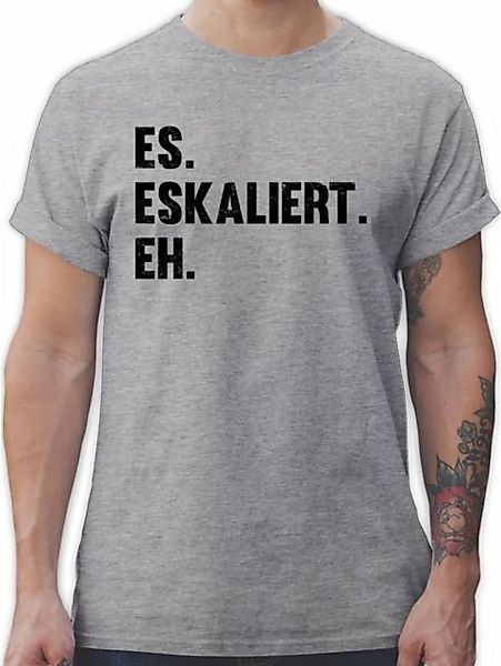 Shirtracer T-Shirt Es eskaliert eh Party & Alkohol Herren günstig online kaufen