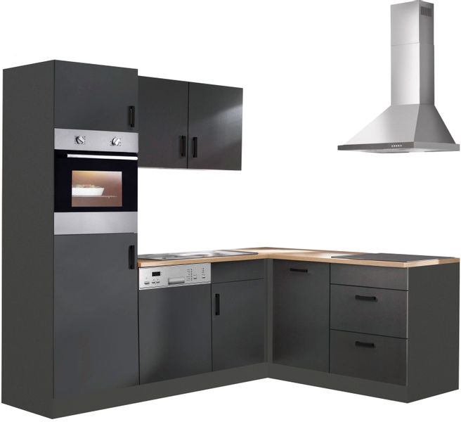 KOCHSTATION Winkelküche "KS-Toronto" Stellbreite 230x170 cm, mit E-Geräten günstig online kaufen