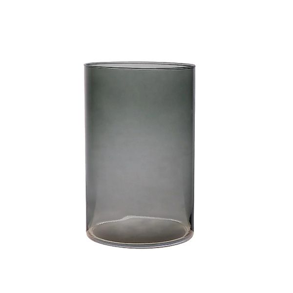 Hakbijl Glass Dekovase Grau, Durchmesser 14 günstig online kaufen