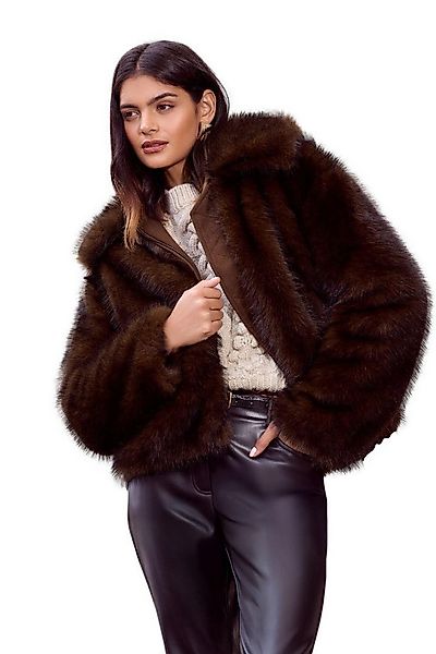 Friends Like These Fellimitatmantel Friends Like These Kurzer Mantel mit RV günstig online kaufen