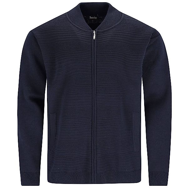Hajo Strickjacke aus Wollmischung Farbe marine Größe: 4XL günstig online kaufen
