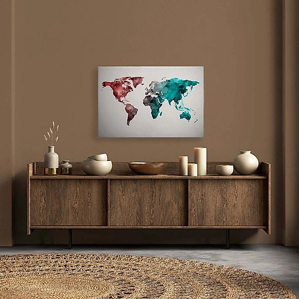 A.S. Création Leinwandbild "World Graphic" Kunst 1 Stk. tlg. Atlas Weltkart günstig online kaufen
