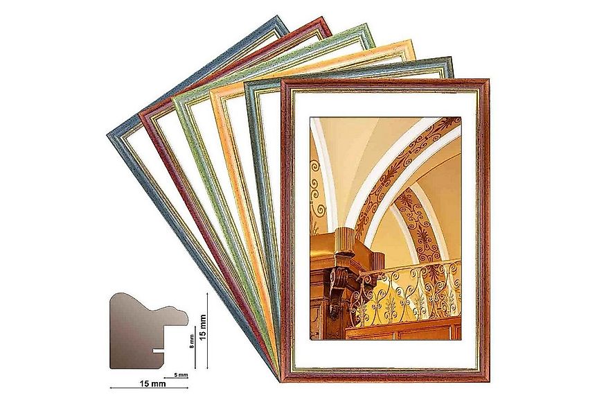 Bilderrahmen Neumann Einzelrahmen Holzrahmen LAFAYETTE Wechselrahmen in 6 F günstig online kaufen