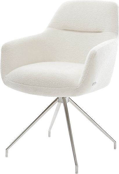 DELIFE Polsterstuhl Pejo-Flex, Kreuzgestell konisch Edelstahl günstig online kaufen