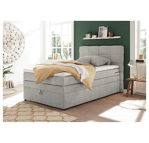 Lomadox Boxspringbett TEREZIN-09, Jugendbett, 120x200, mit Bettkasten, Härt günstig online kaufen