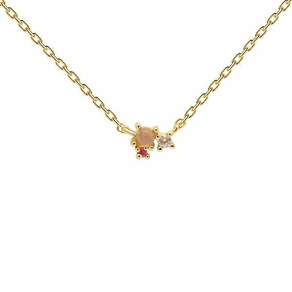 Rainbow Gold Necklace Rosa - Kette günstig online kaufen