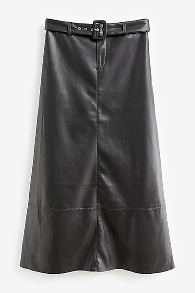 Next Lederimitatrock Midirock aus PU mit günstig online kaufen