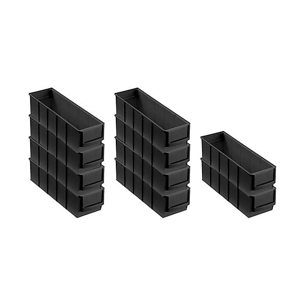 PROREGAL SparSet 10x Leitfähige Industriebox 300 S HxBxT 8,1 x 9,1 x 30 cm günstig online kaufen