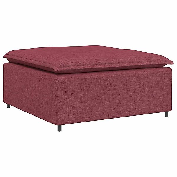 vidaXL Sofaelement Modulares Sofa-Fußhocker-Modul Weinrot 100x100x48 günstig online kaufen