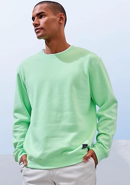 John Devin Sweatshirt, Langarm, Pullover mit Rundhals, Baumwollmischung günstig online kaufen